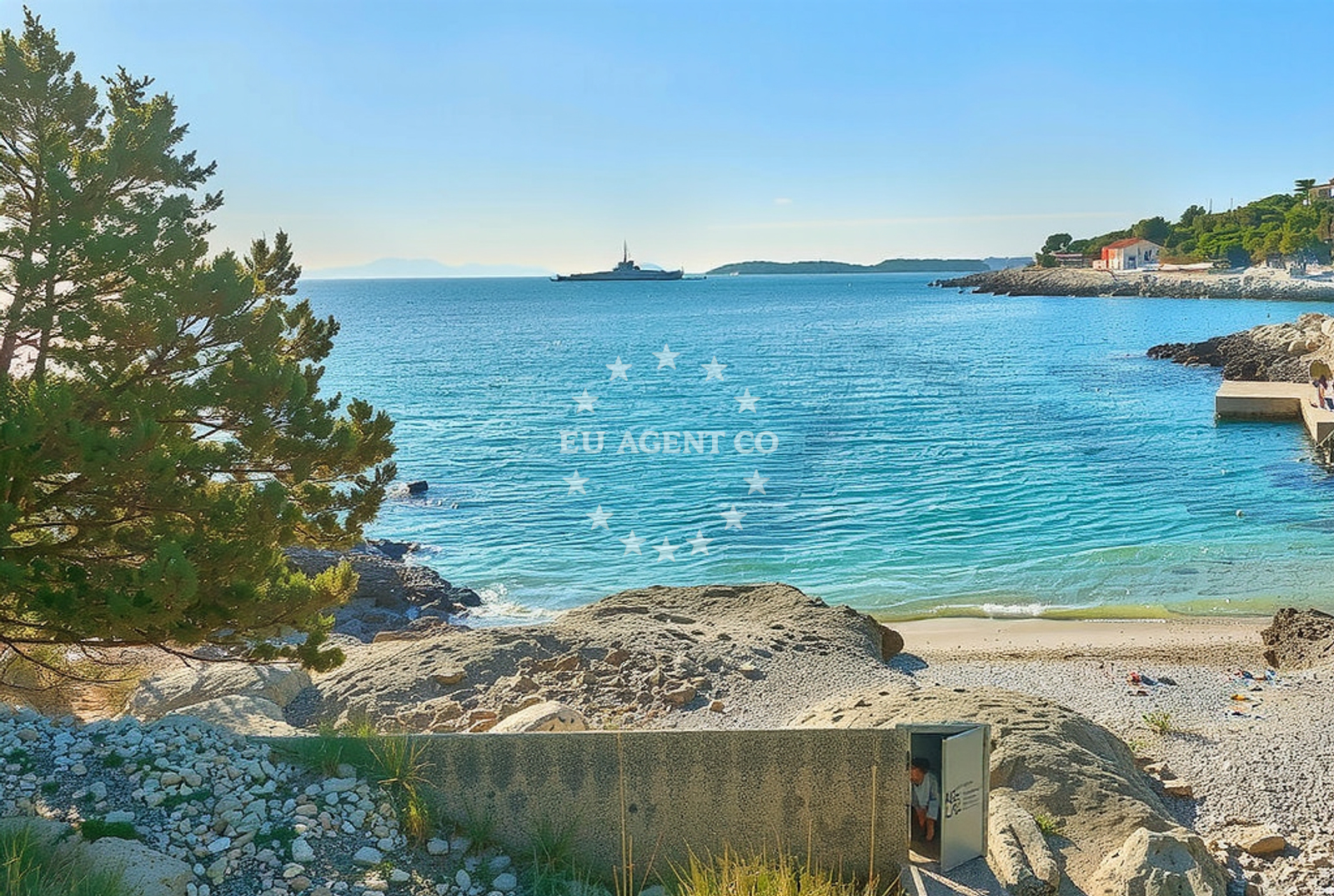 Additional view of Robinson beach in Nikice Kolumbića 8, Hvar