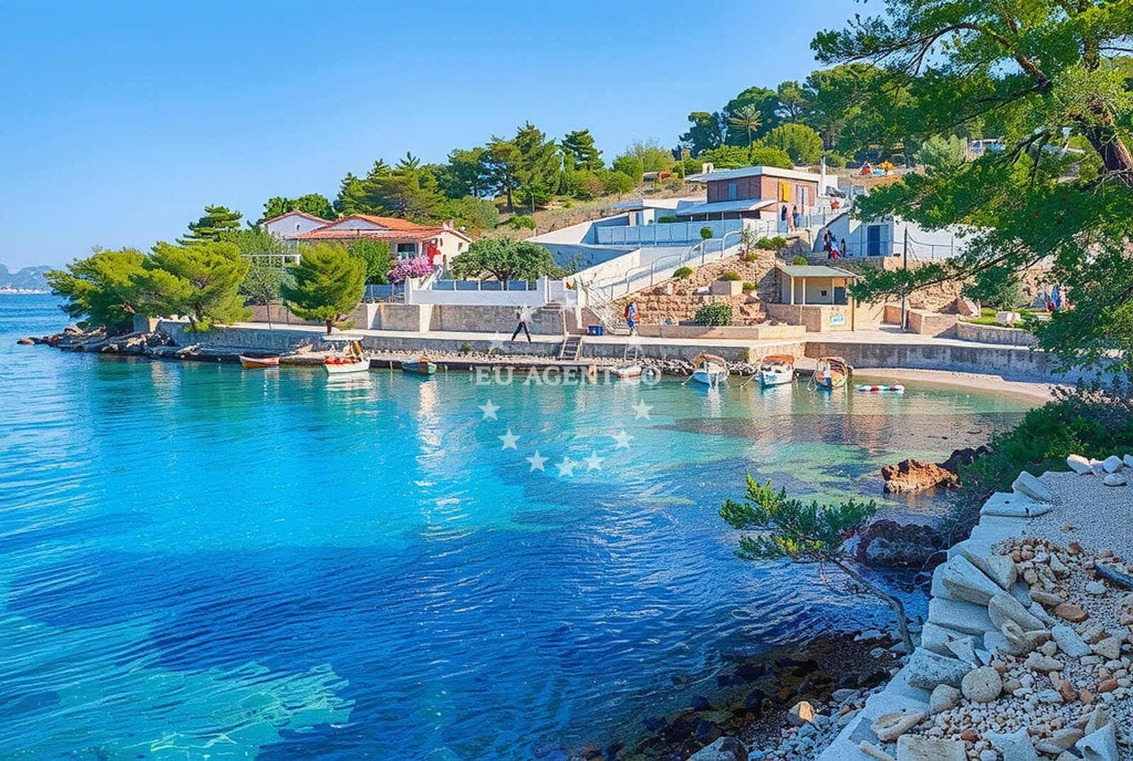 Additional view of Rogaс beach in , Rogač