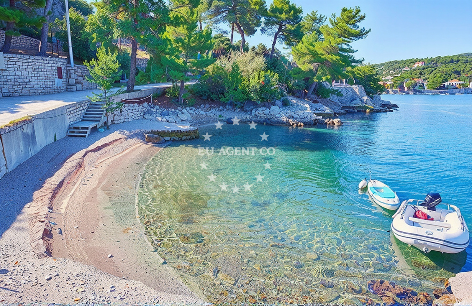 Additional view of Rogaс beach in , Rogač