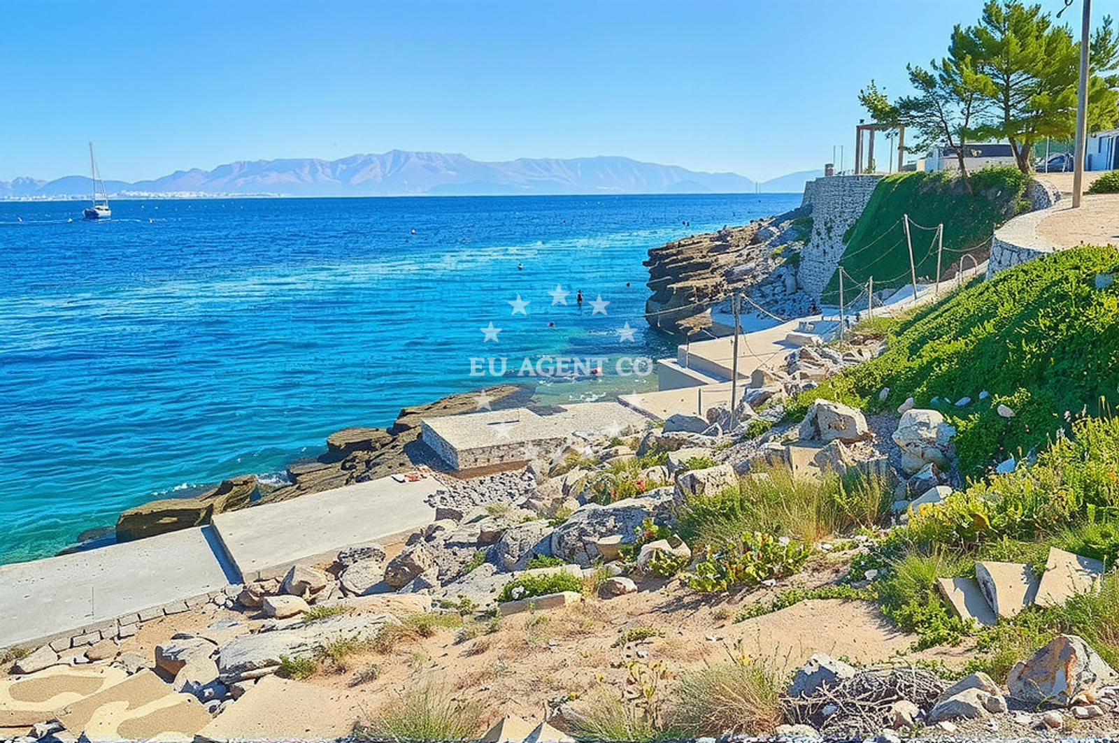 Shoreline and swimming area at Rogač (Šolta): beaches and coves (6) in Rogač (Šolta)