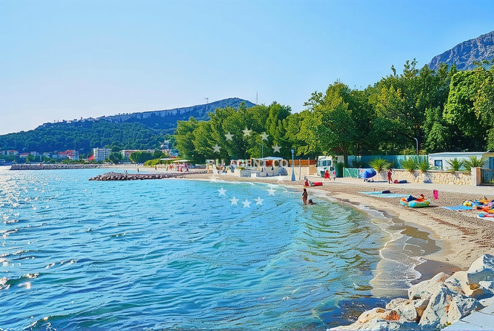 Additional view of Rogač zapad, Duće Beach in Rogač zapad