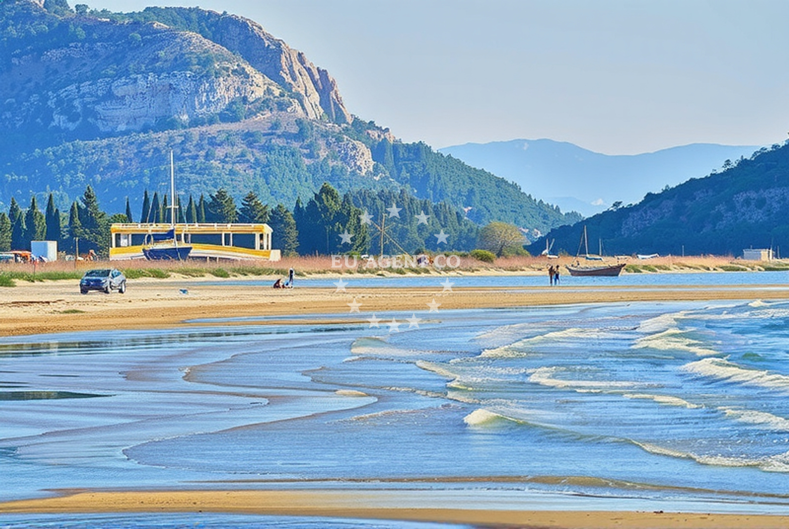 Sea and coastal view of Rogotin: beaches and coves in Rogotin
