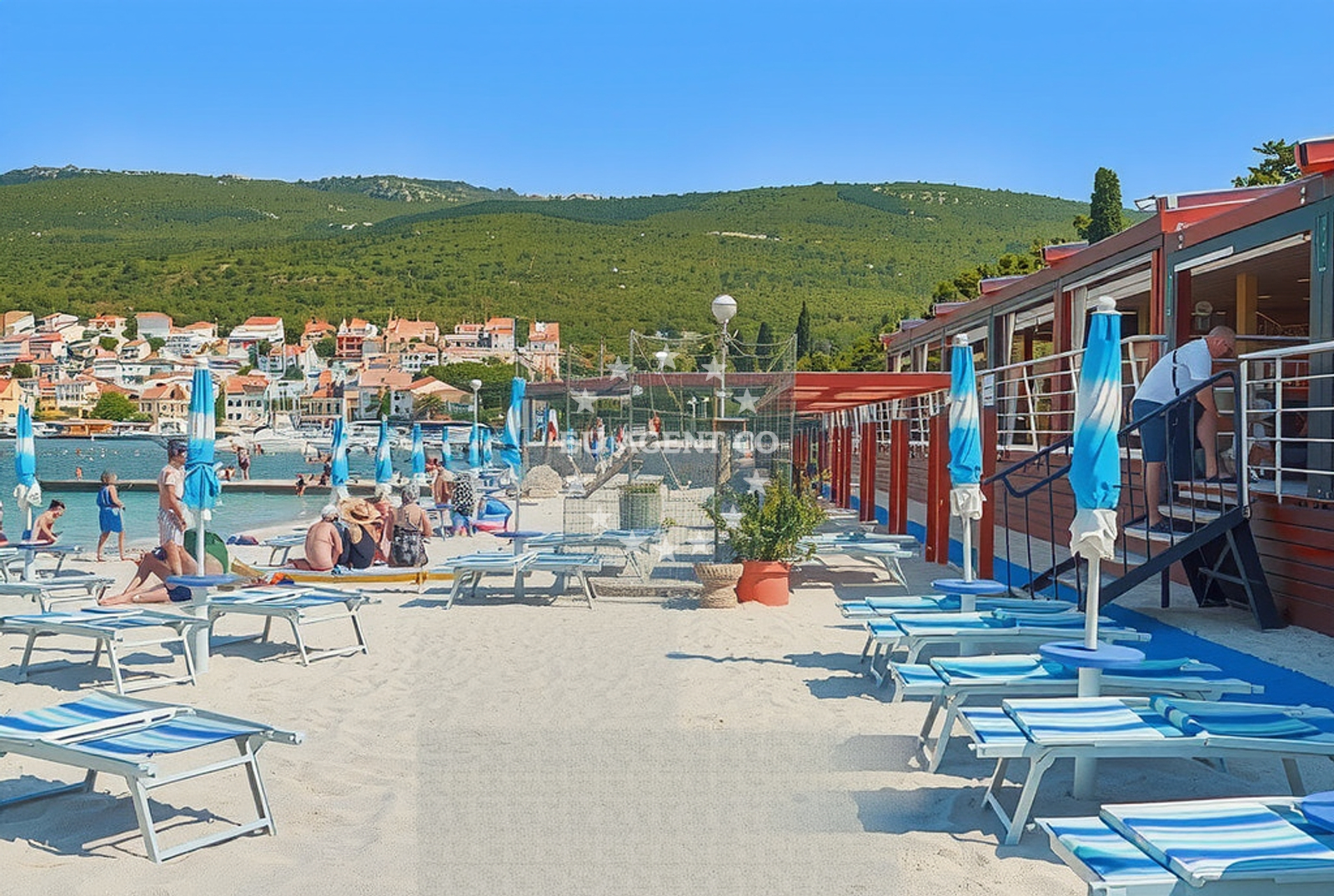 Beach facilities and surroundings at Rokan, Selce Beach in Rokan
