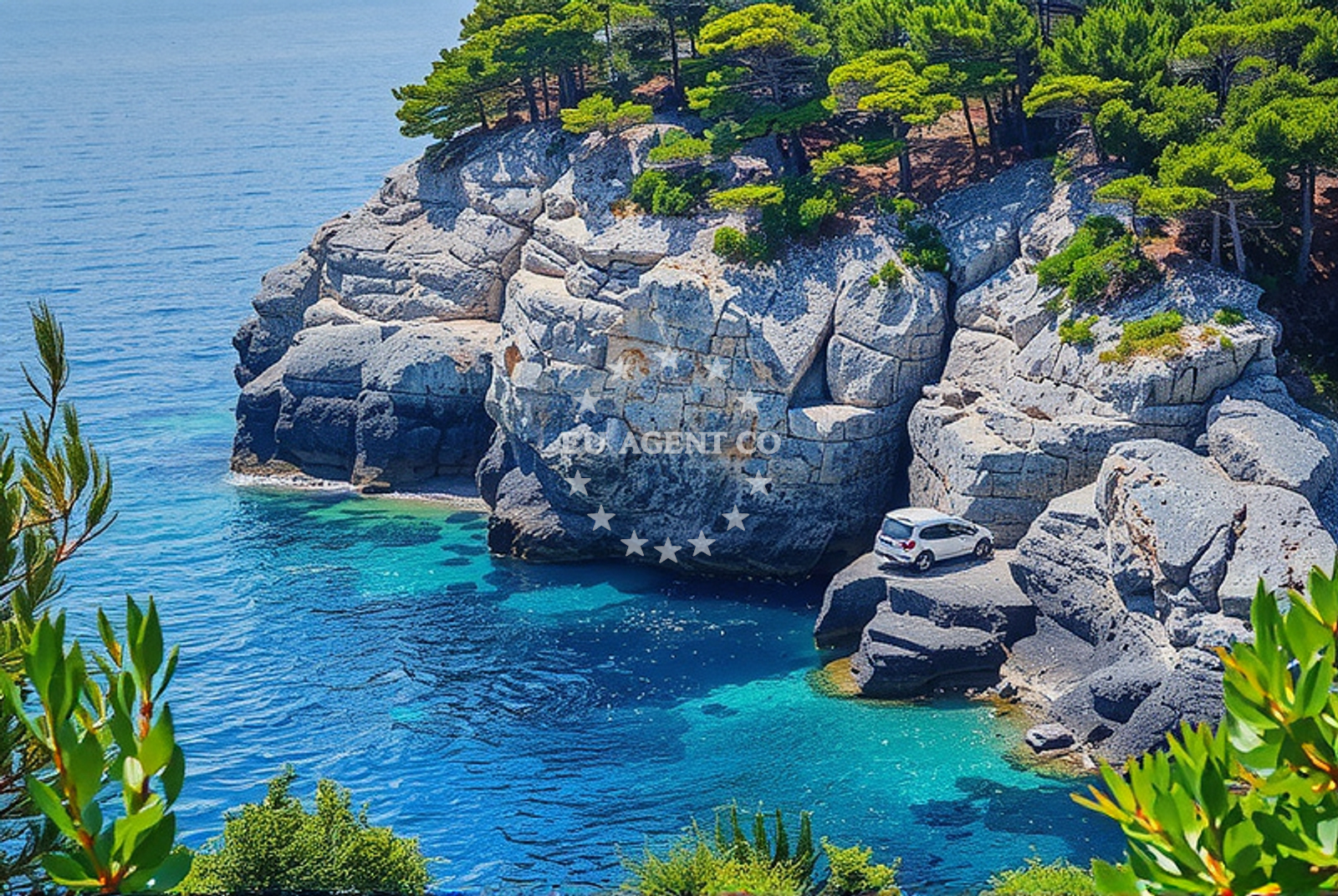 Sea and coastal view of Ropa (Mljet): beaches and coves (1) in Ropa (Mljet)