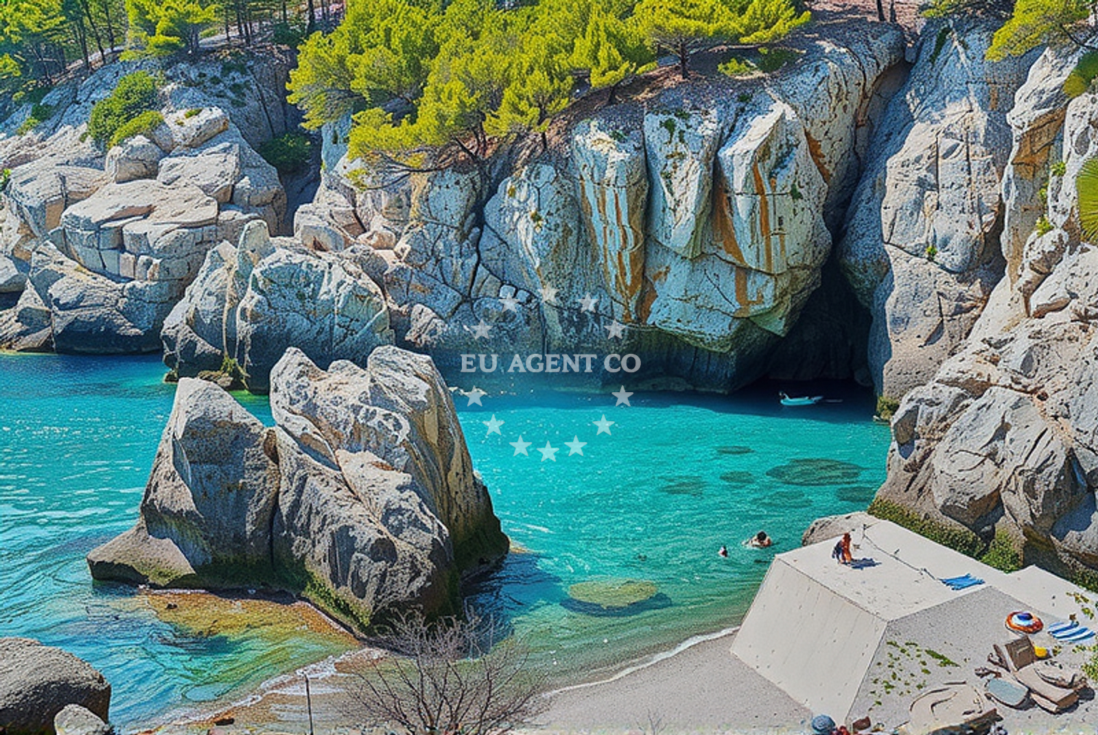 Additional view of Ropa (Mljet): beaches and coves (1) in Ropa (Mljet)