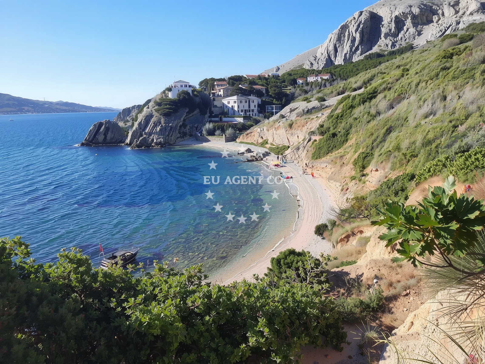 Additional view of Rosin beach in , Šimuni