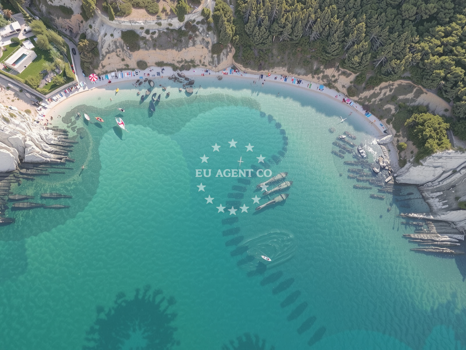 Additional view of Rosin beach in , Šimuni