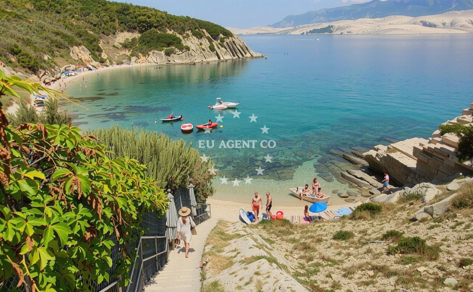Additional view of Rosin beach in , Šimuni