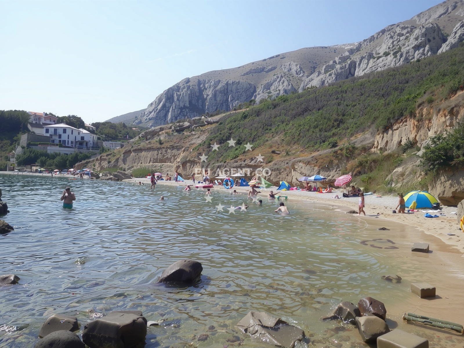 Additional view of Rosin beach in , Šimuni