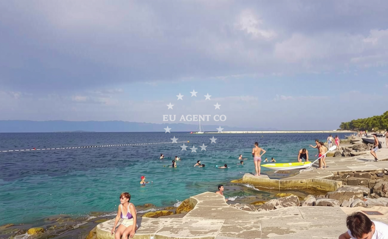 Additional view of Rovanska beach in Ulica Rovenska 26, Veli Lošinj