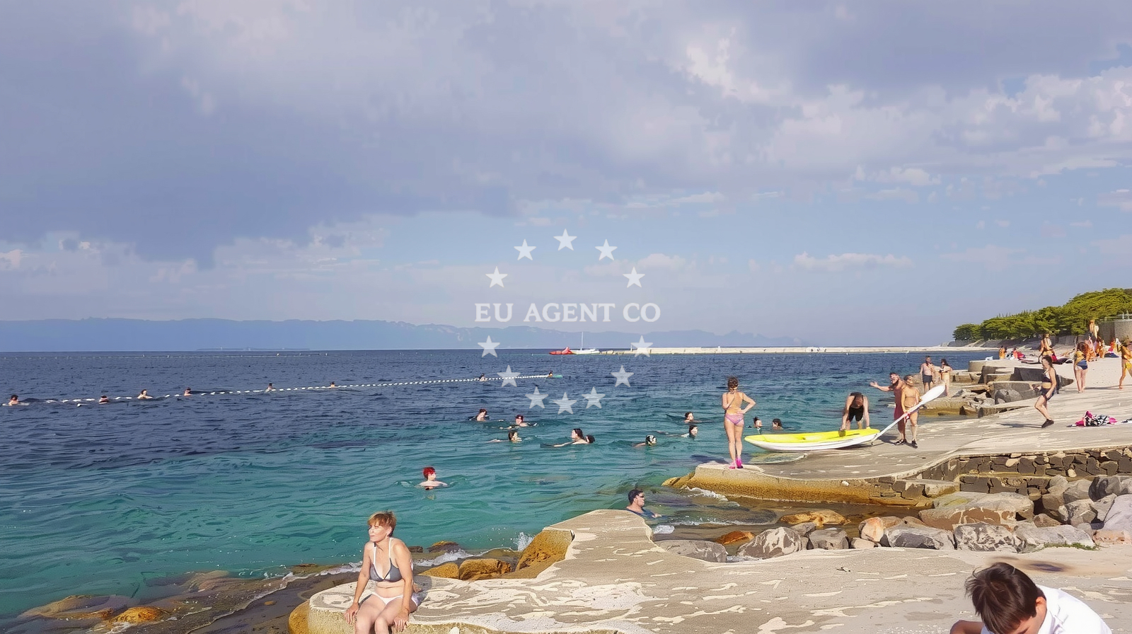 Additional view of Rovanska beach in Ulica Rovenska 26, Veli Lošinj