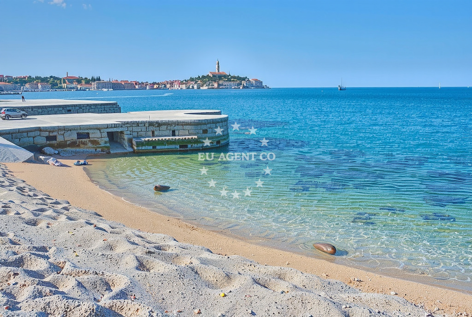 Overview of Rovinjsko Selo: beaches and coves in Rovinjsko Selo