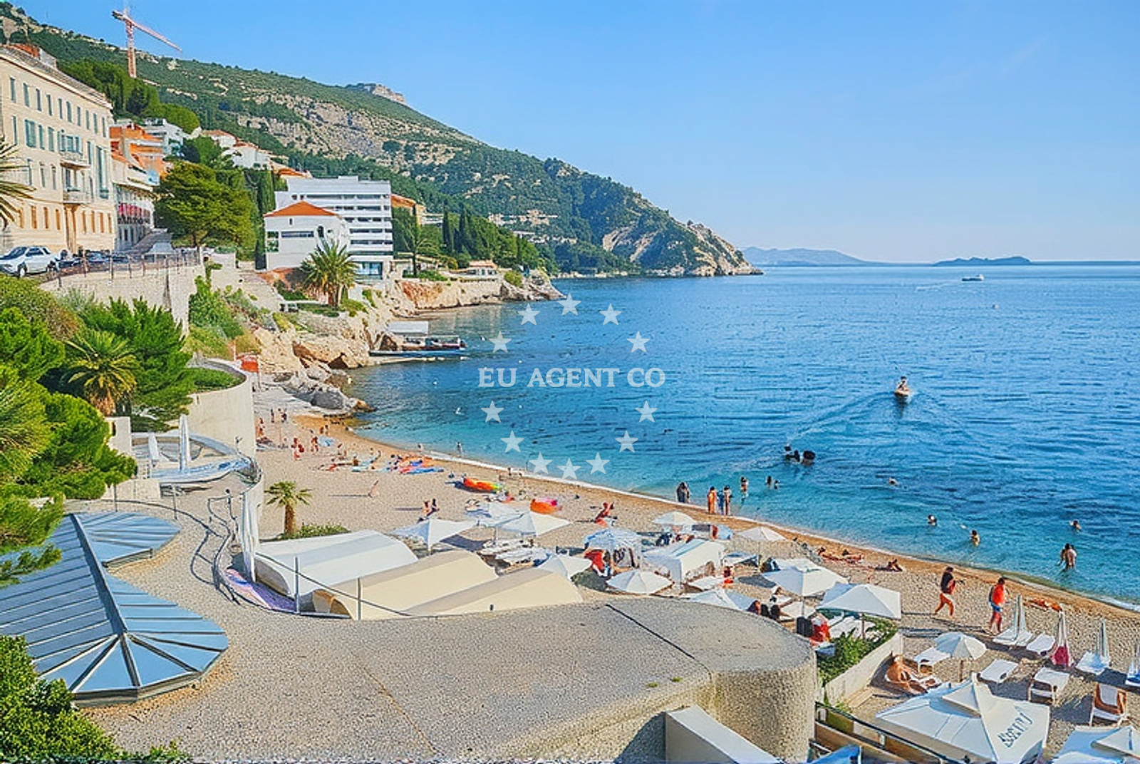 Beach facilities and surroundings at Rožat: beaches and coves in Rožat