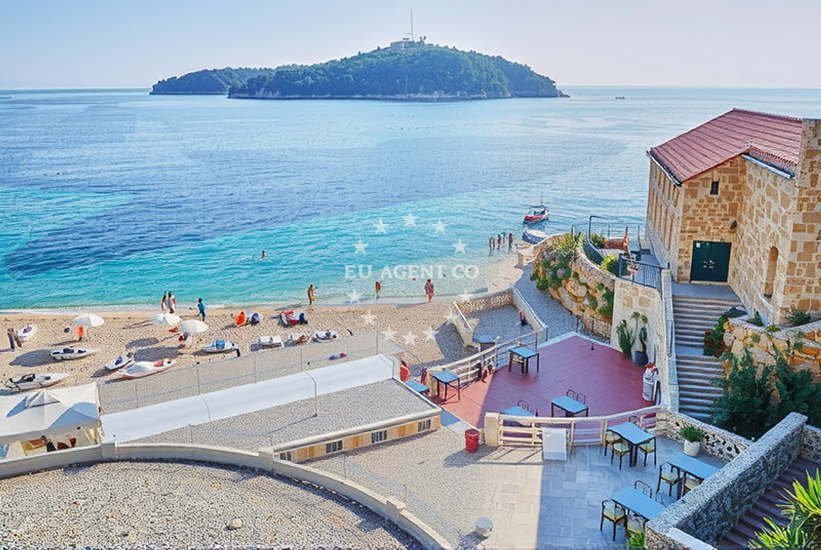 Additional view of Rožat: beaches and coves in Rožat