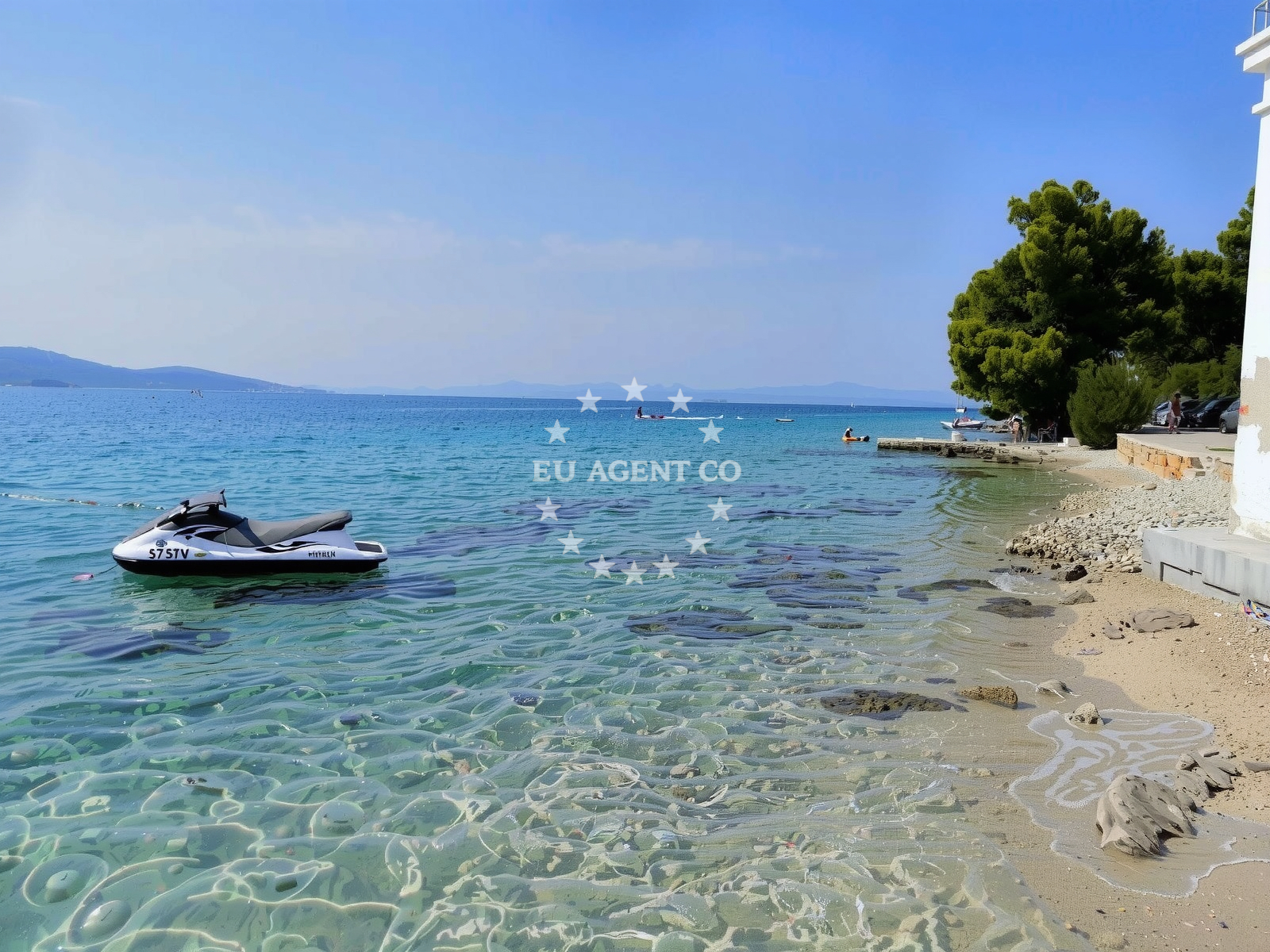 Overview of Rt Bijaka beach in Milna 1068, Milna