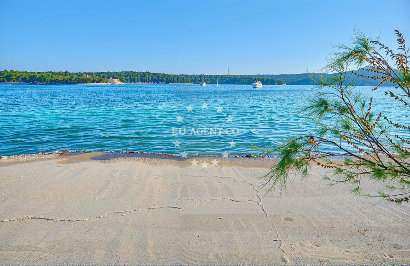 Additional view of Rt Bijaka beach in Milna 1068, Milna