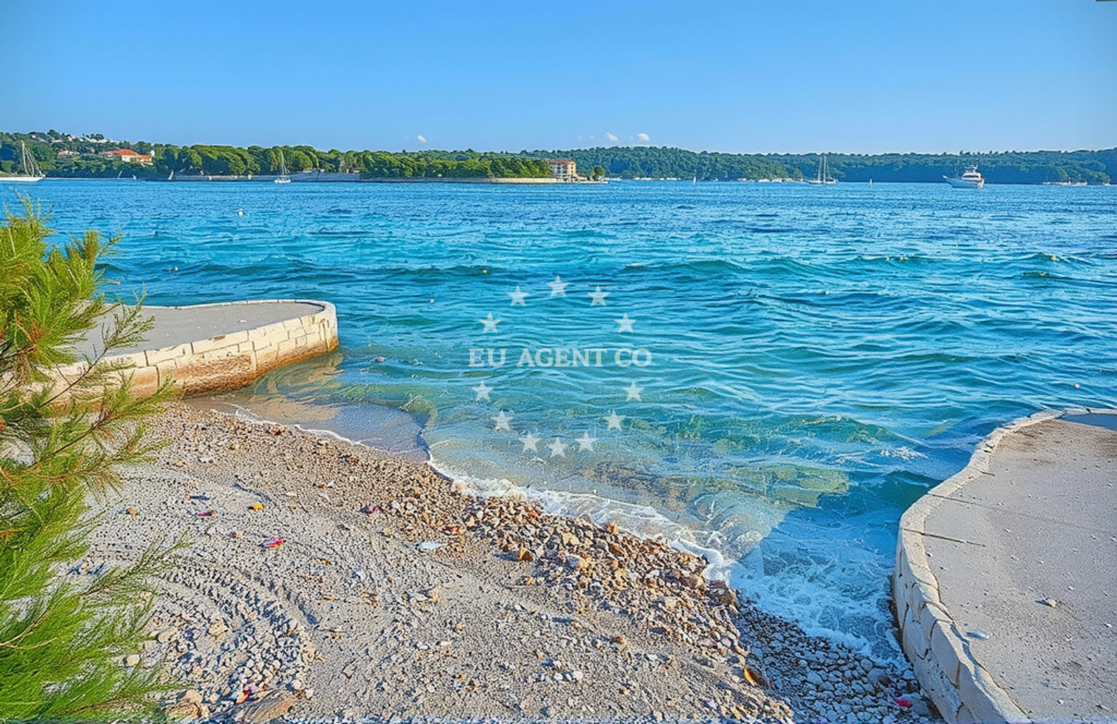 Additional view of Rt Bijaka beach in Milna 1068, Milna