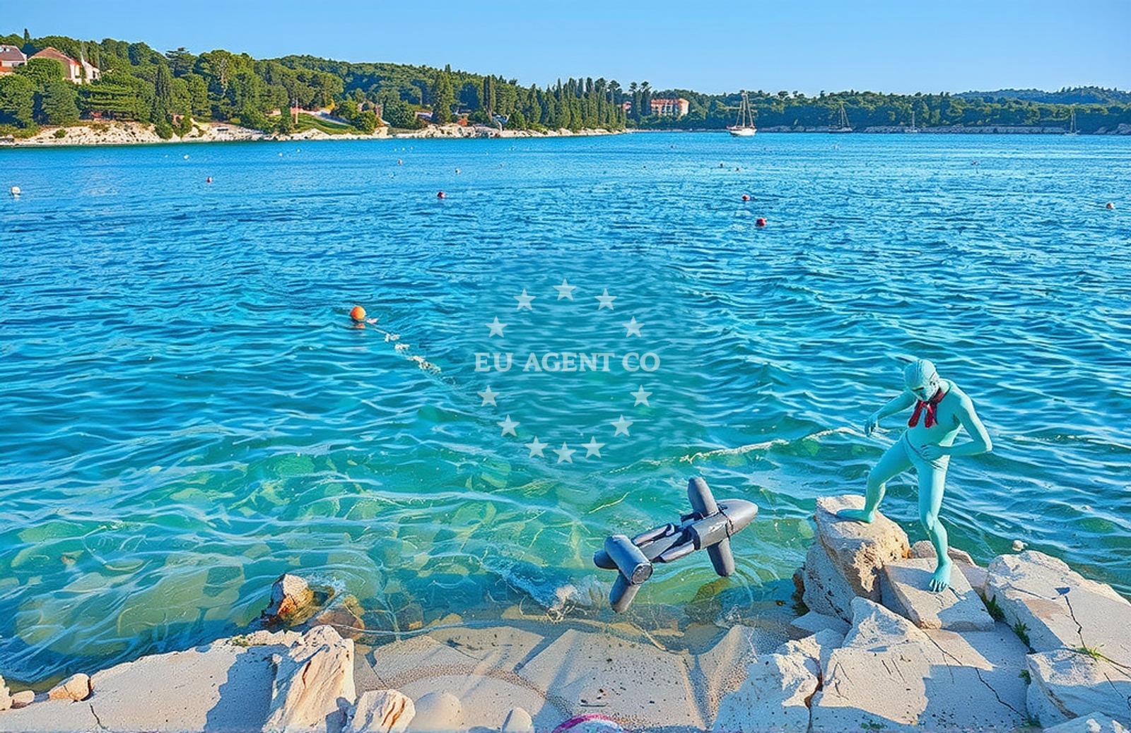 Additional view of Rt Bijaka beach in Milna 1068, Milna