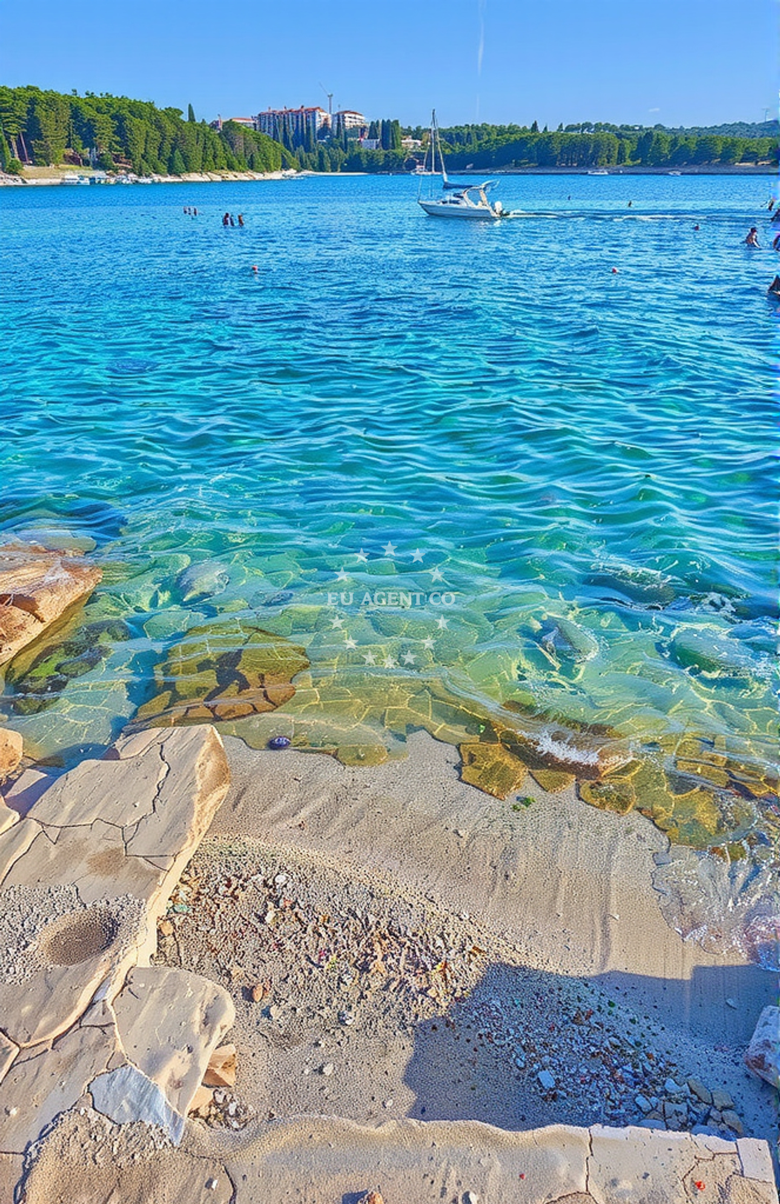 Additional view of Rt Bijaka beach in Milna 1068, Milna