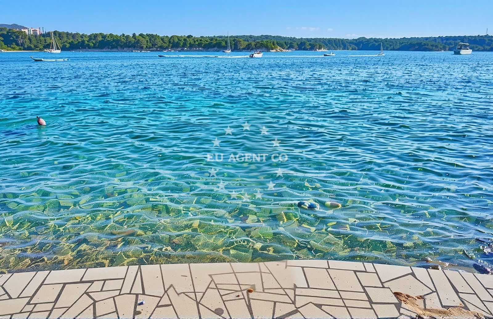 Additional view of Rt Bijaka beach in Milna 1068, Milna