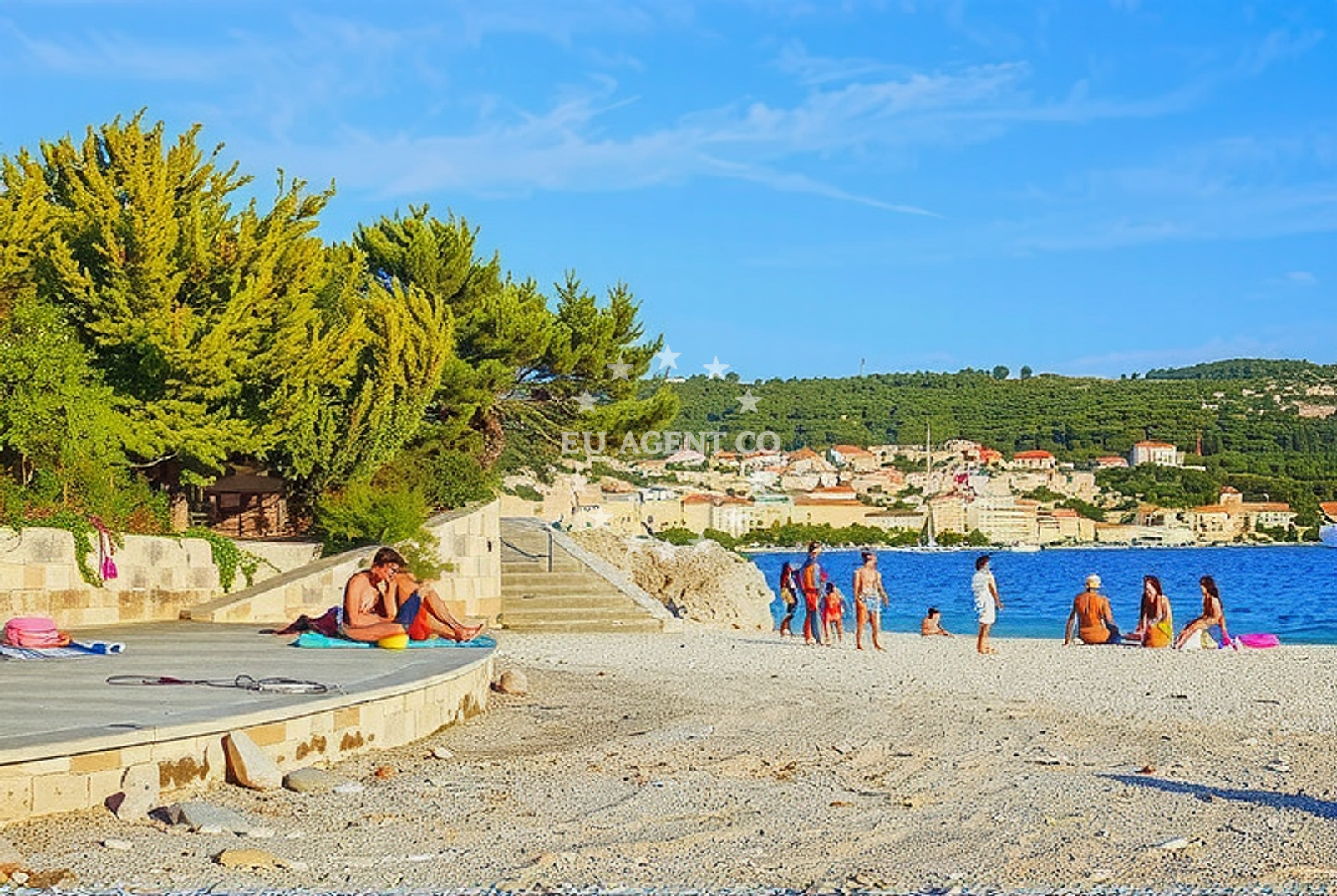 Additional view of Rt Povlja beach in Punta 16, Povlja