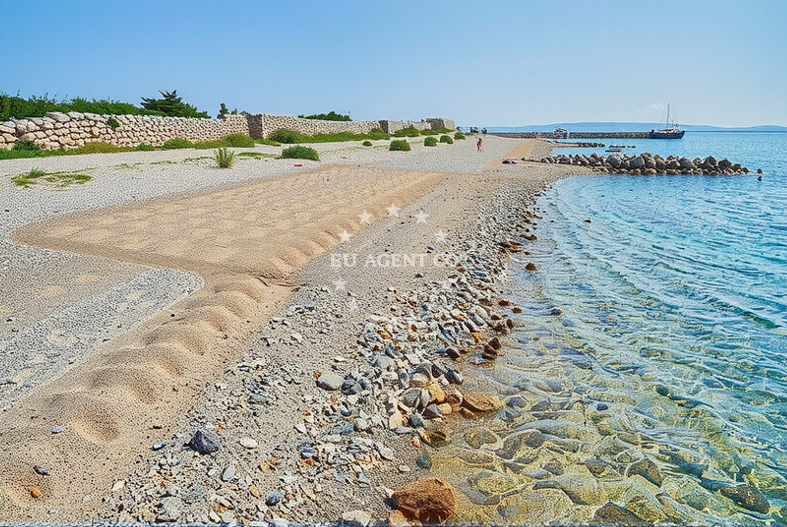 Additional view of rt Vrtlić, Novalja (Pag) Beach in rt Vrtlić