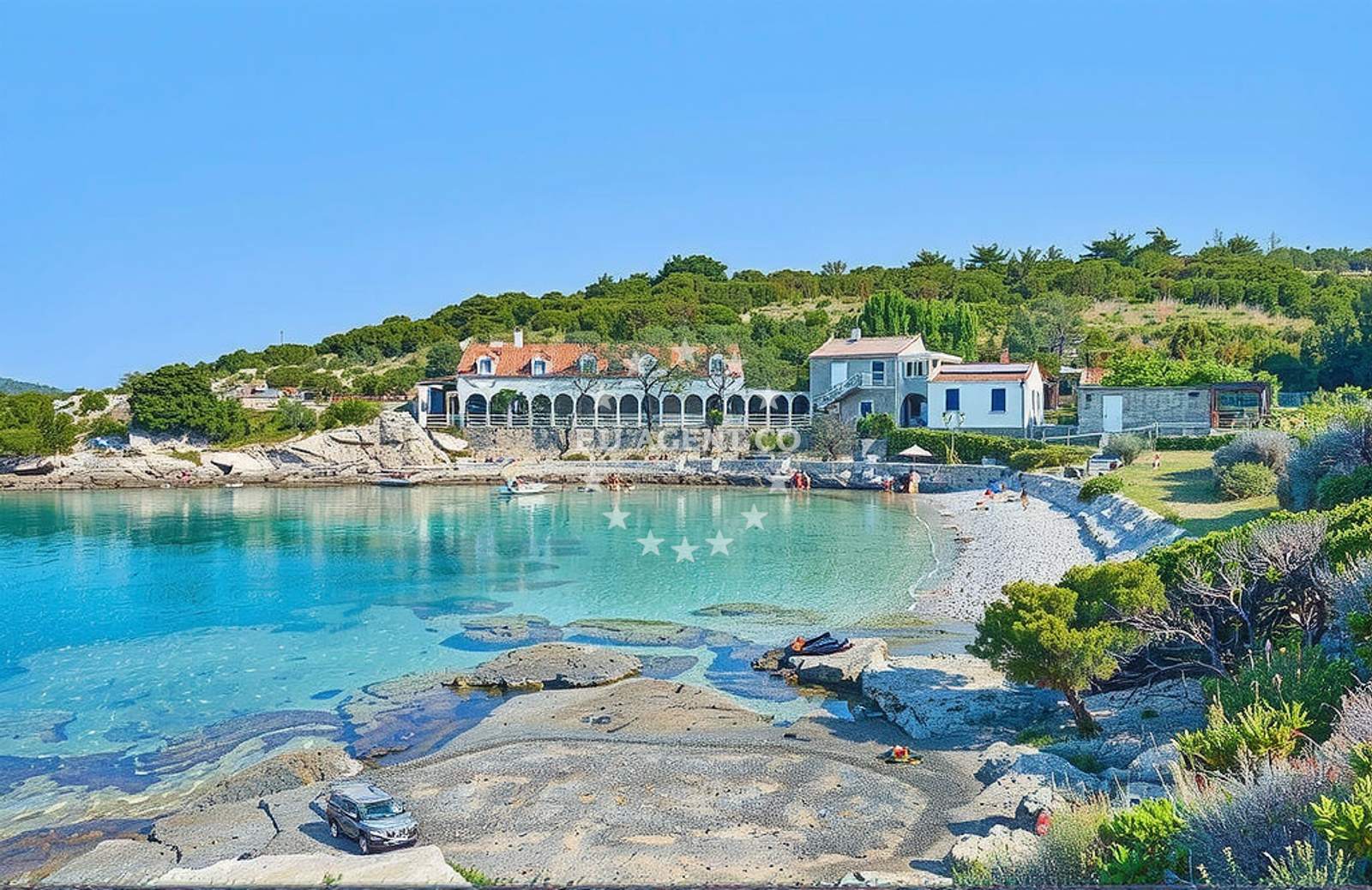 Additional view of Ruda beach in Luka 63, Rukavac, Rukavac