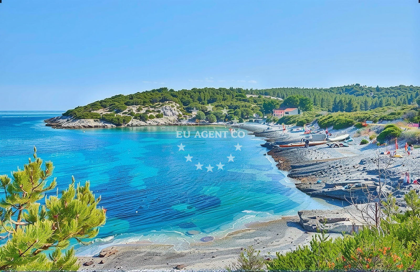 Additional view of Ruda beach in Luka 63, Rukavac, Rukavac