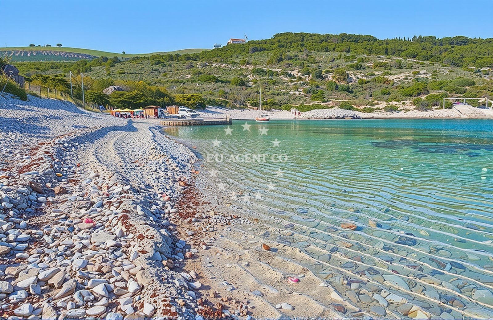 Additional view of Ruda beach in Luka 63, Rukavac, Rukavac