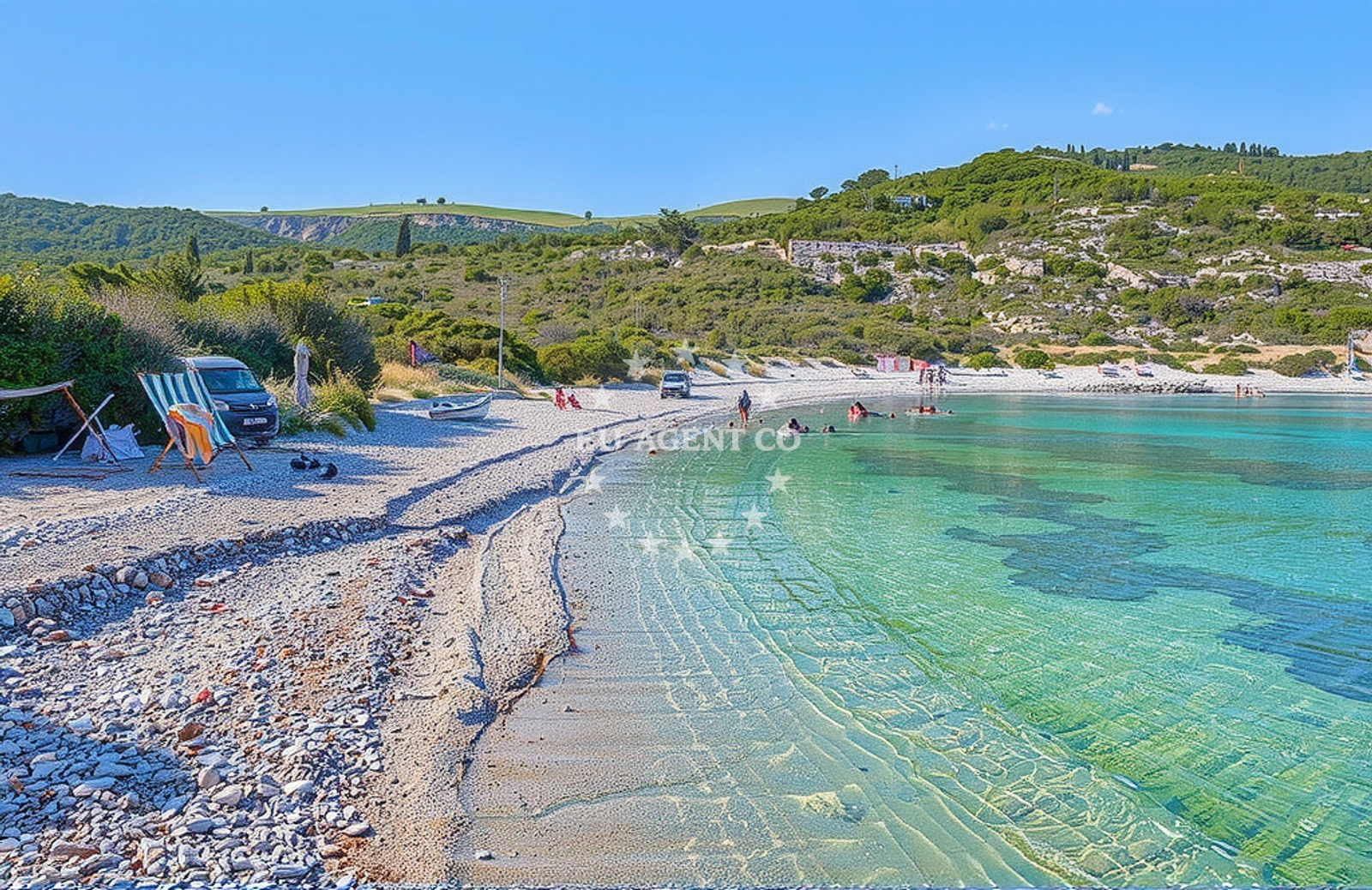 Additional view of Ruda beach in Luka 63, Rukavac, Rukavac