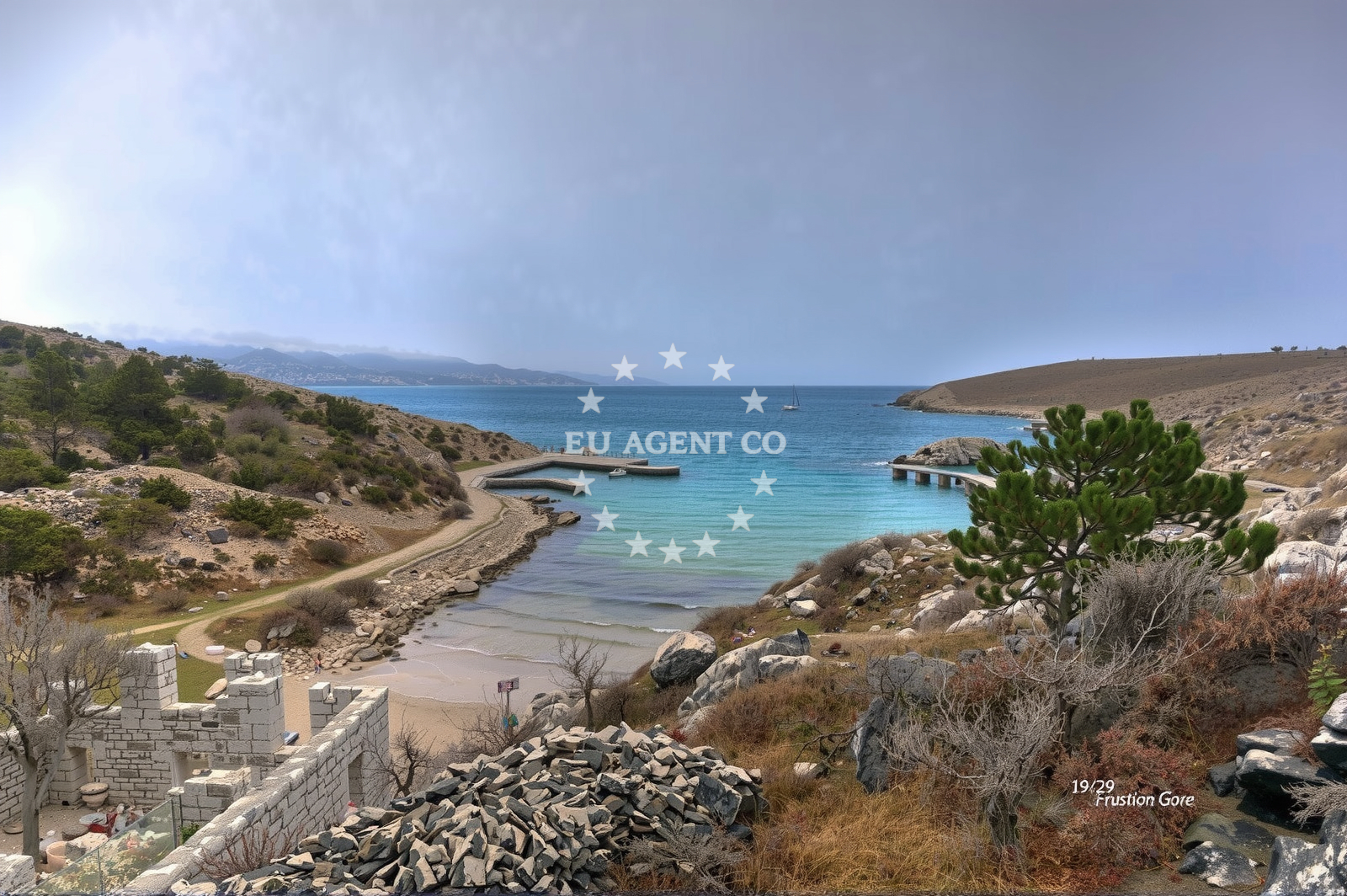 Sea and coastal view of Rudine beach in XIII PRIMORSKO GORANSKE DIVIZIJE 41, Jadranovo