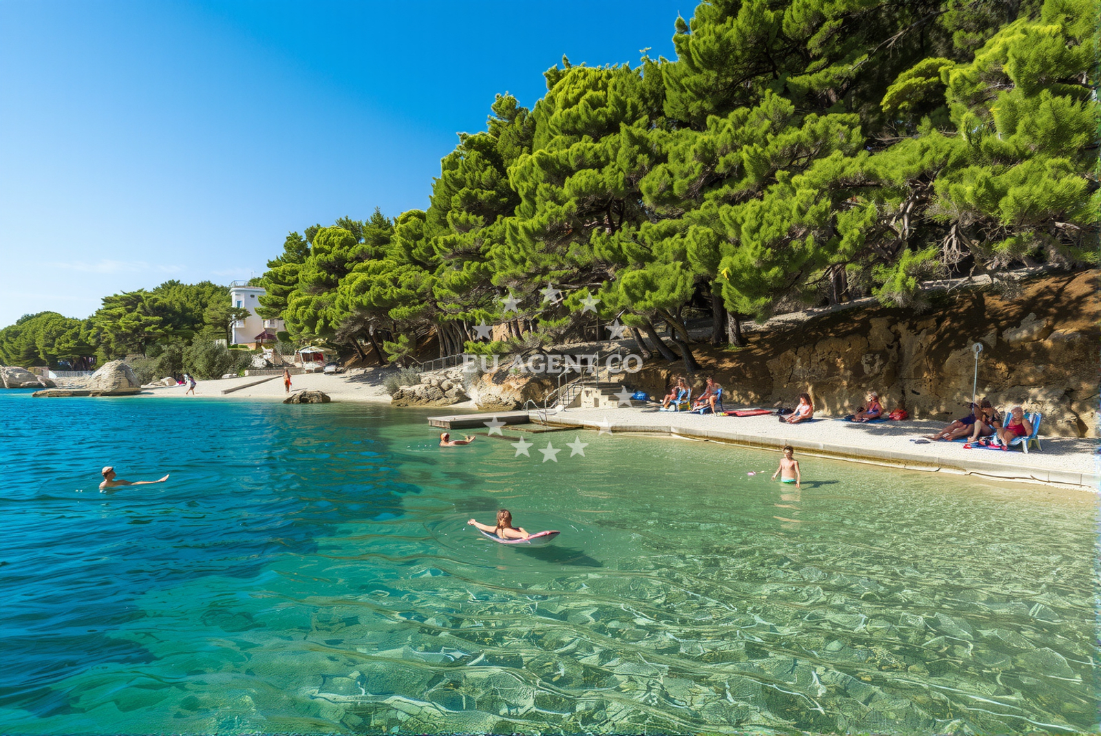 Additional view of Ruskamen beach in 21 Ruskamen II, Lokva Rogoznica