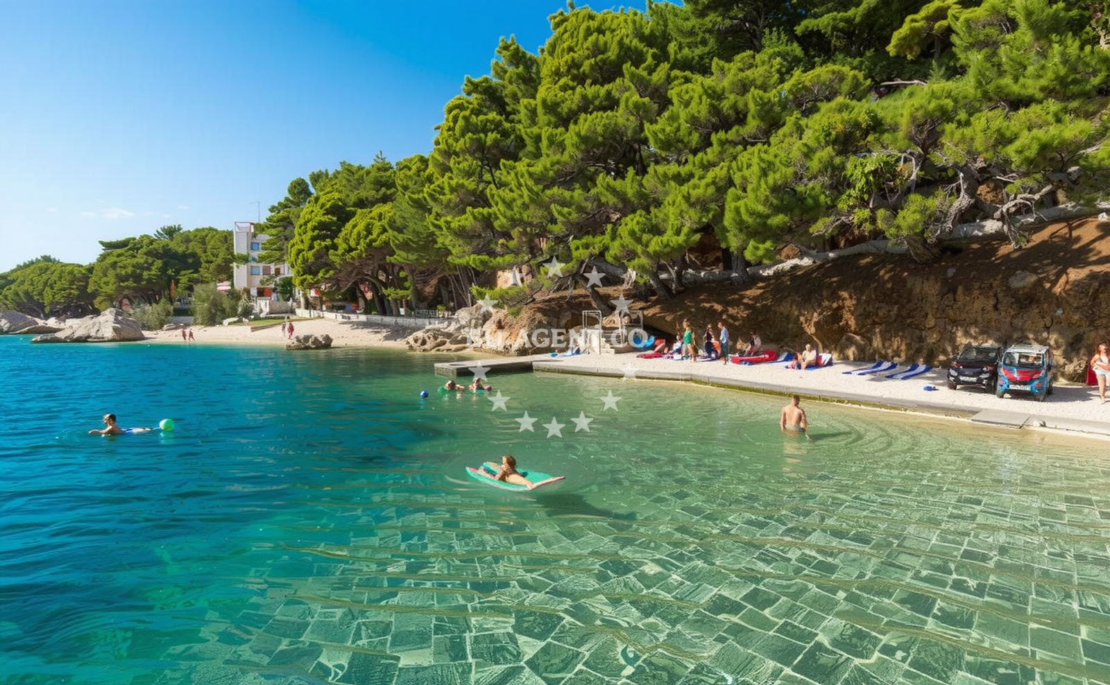 Additional view of Ruskamen beach in 21 Ruskamen II, Lokva Rogoznica