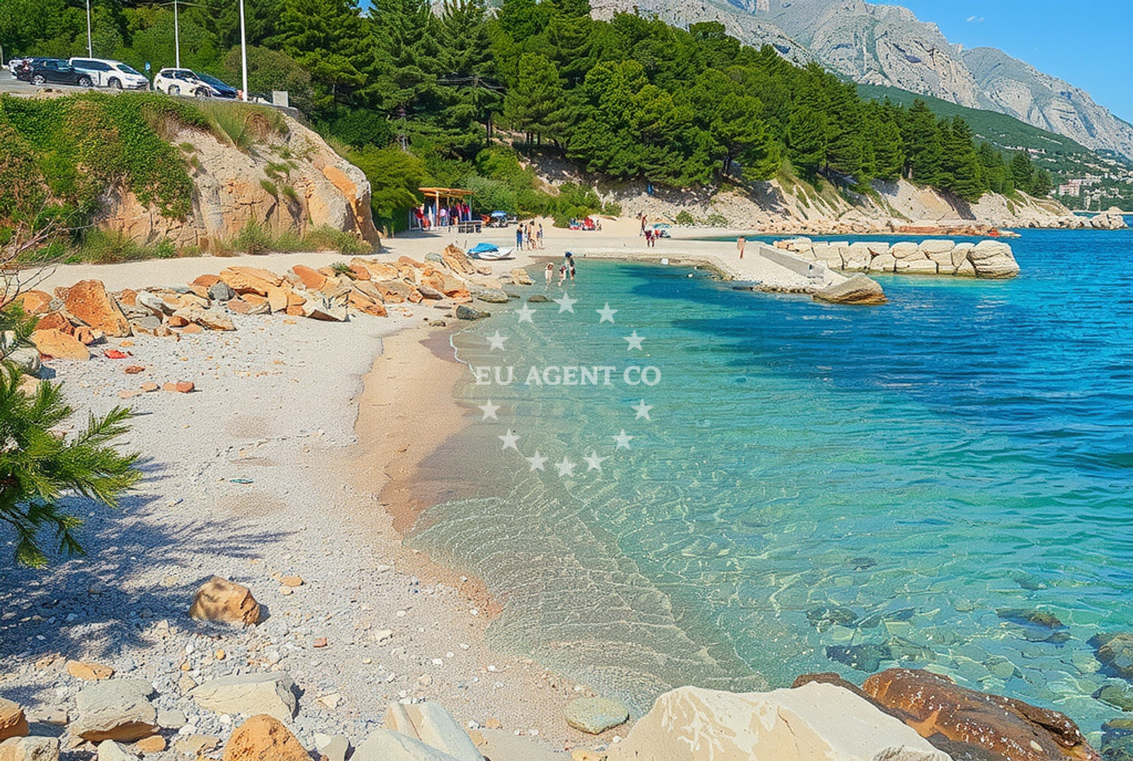 Additional view of Ruskamen beach in 21 Ruskamen II, Lokva Rogoznica