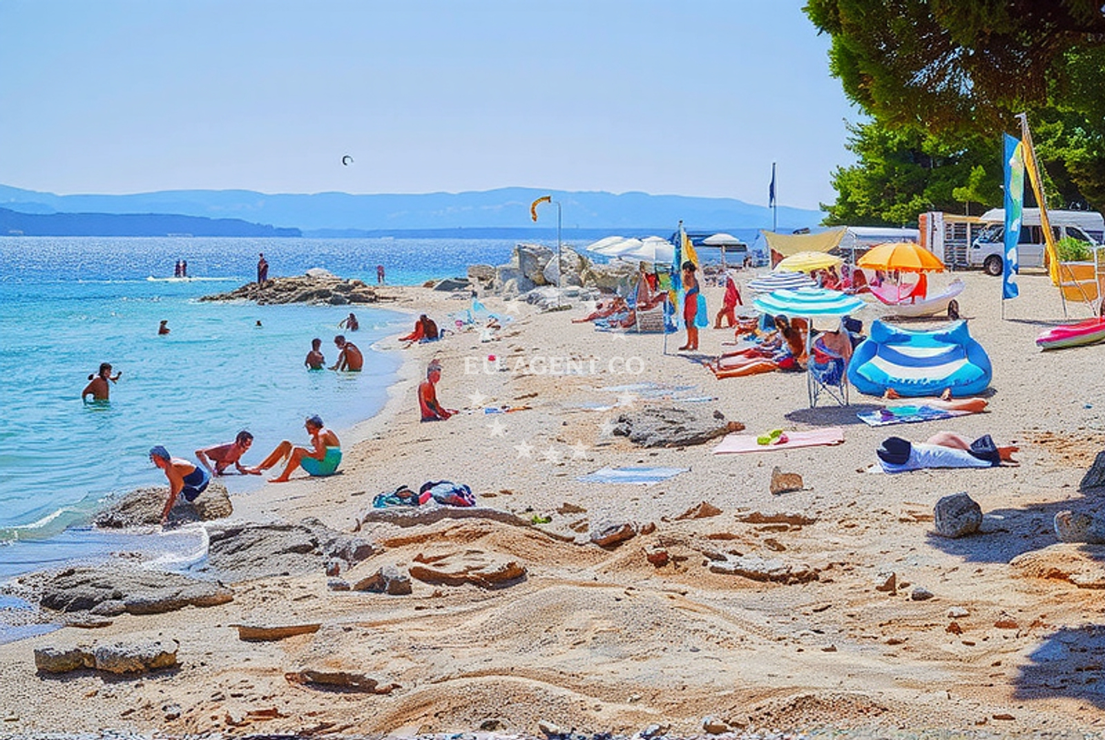 Additional view of Ruza beach in 1 Hrvatskih Domobrana, Bol