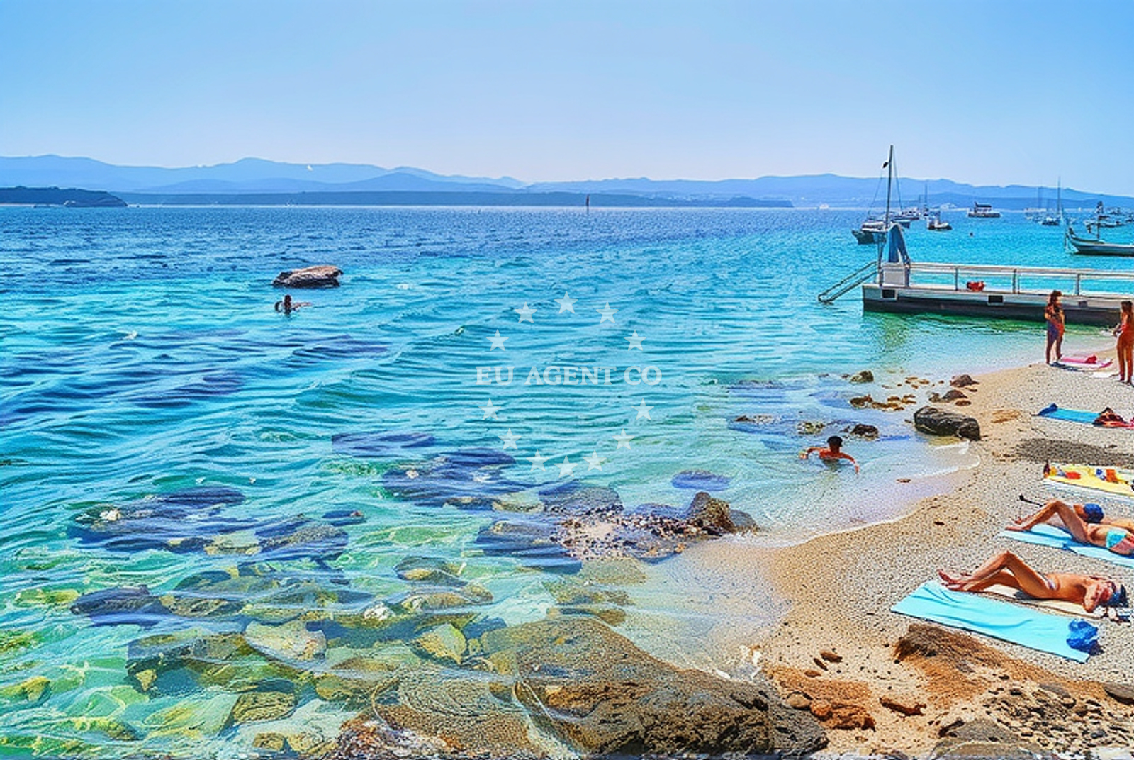 Additional view of Ruza beach in 1 Hrvatskih Domobrana, Bol