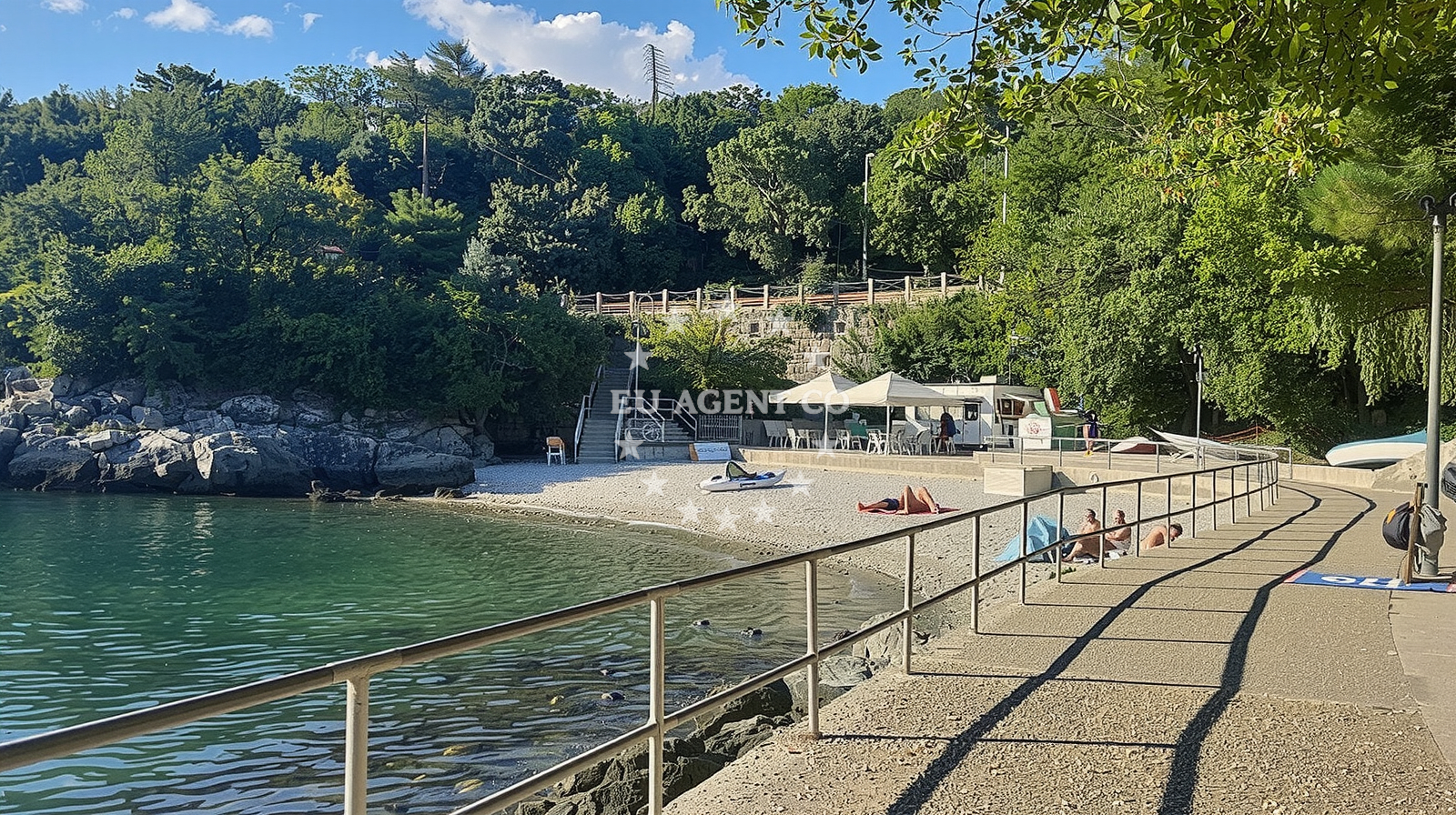 Overview of S Zavoj Beach in Ljubljanska Cesta 14b, Rijeka