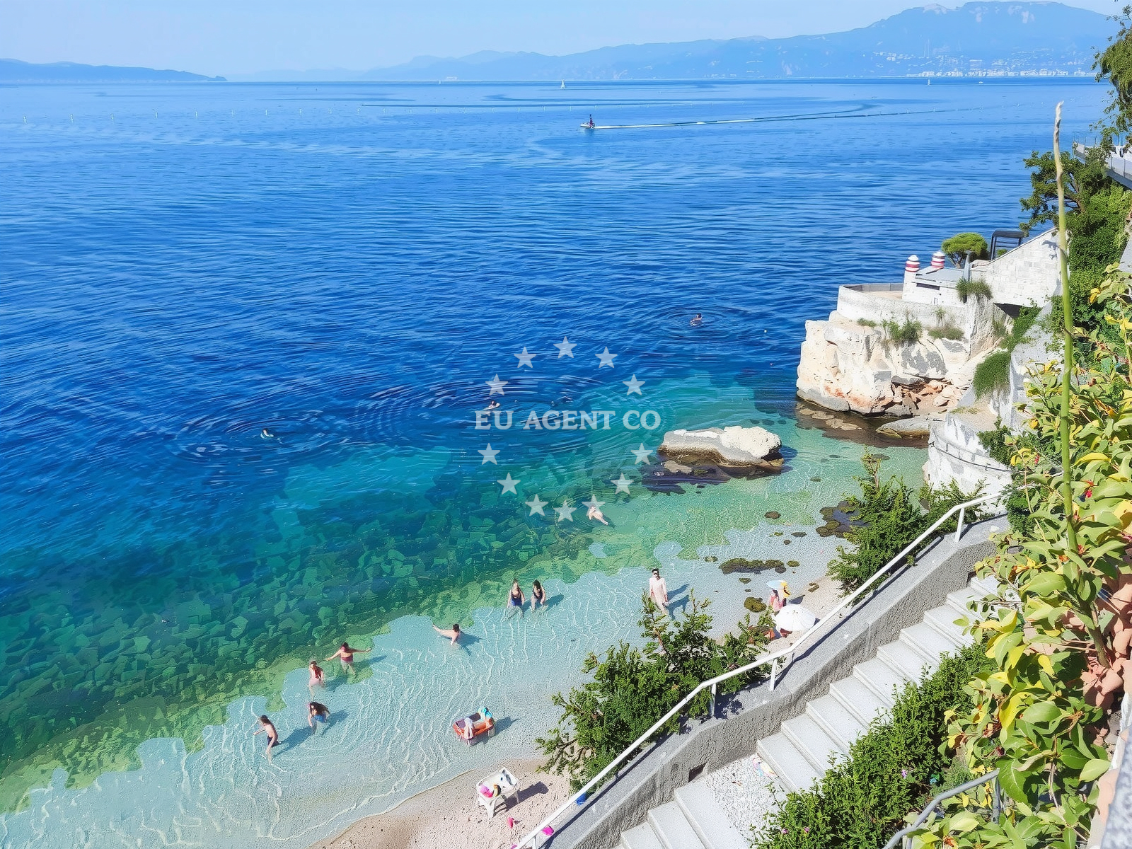 Shoreline and swimming area at Sablicevo beach in Šetalište XIII divizije 54,3.kat br.14, Rijeka