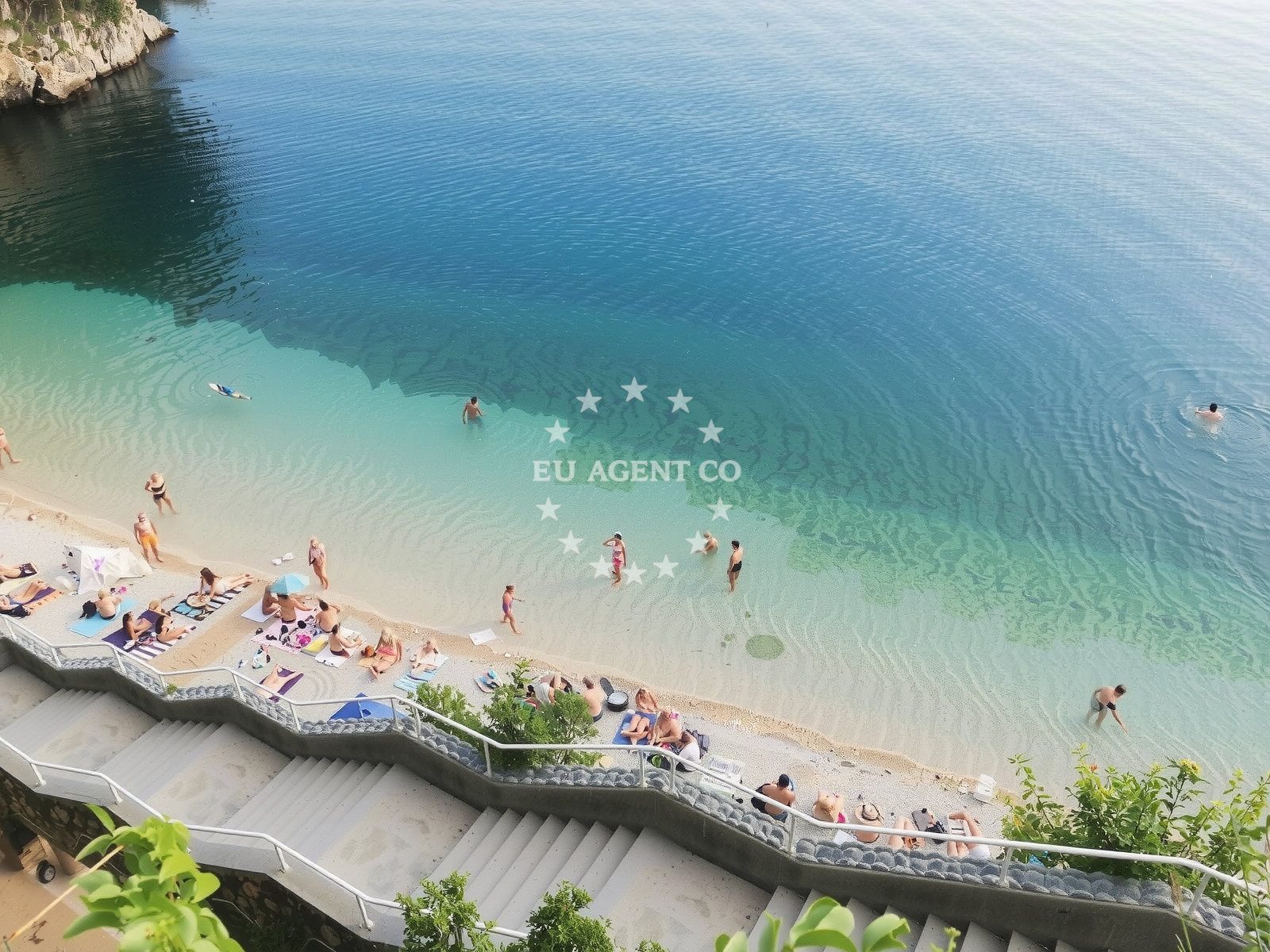 Sea and coastal view of Sablicevo beach in Šetalište XIII divizije 54,3.kat br.14, Rijeka