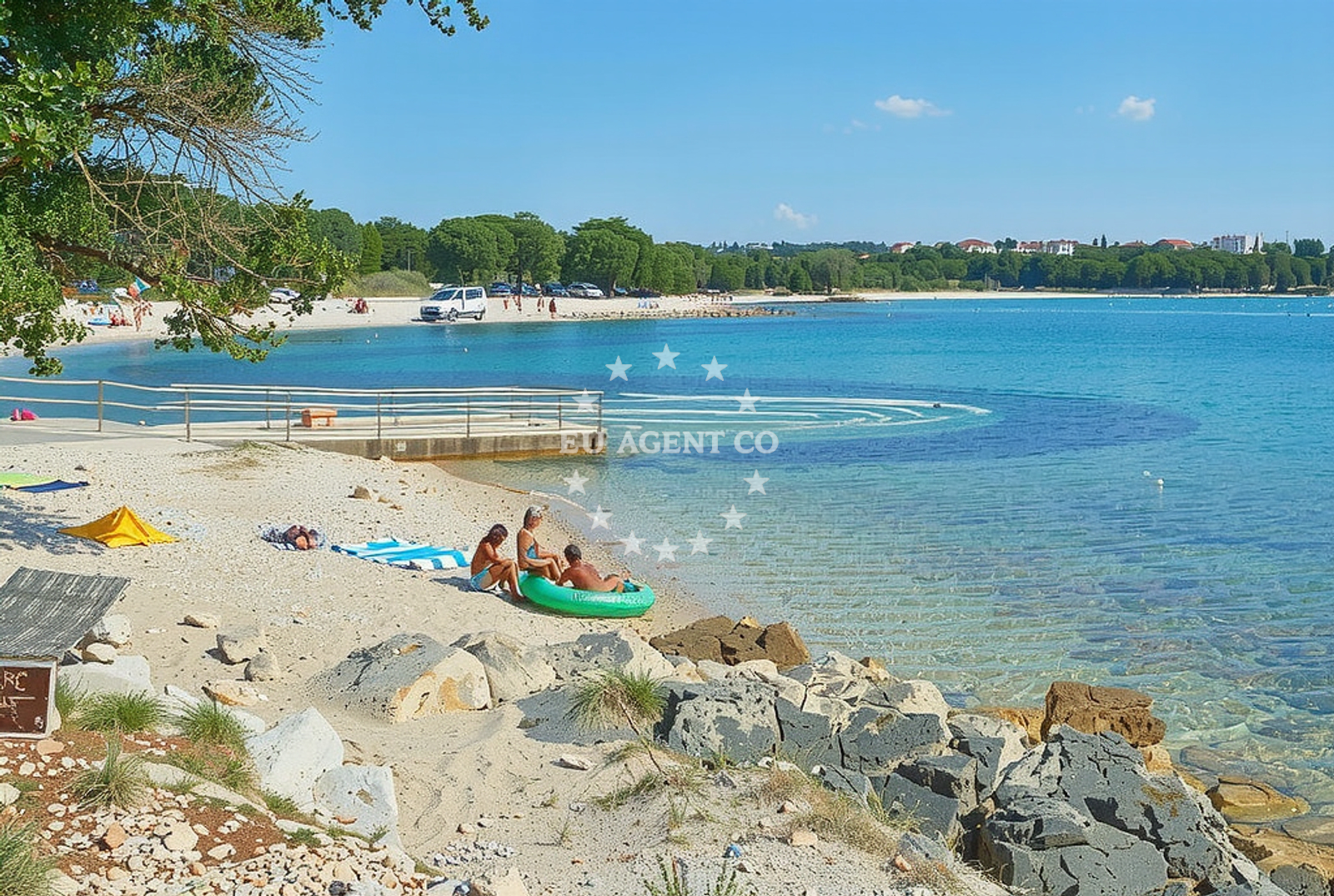 Additional view of Saladinka beach in Podupci 24, Poreč