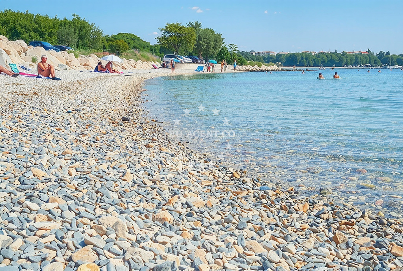 Additional view of Saladinka beach in Podupci 24, Poreč
