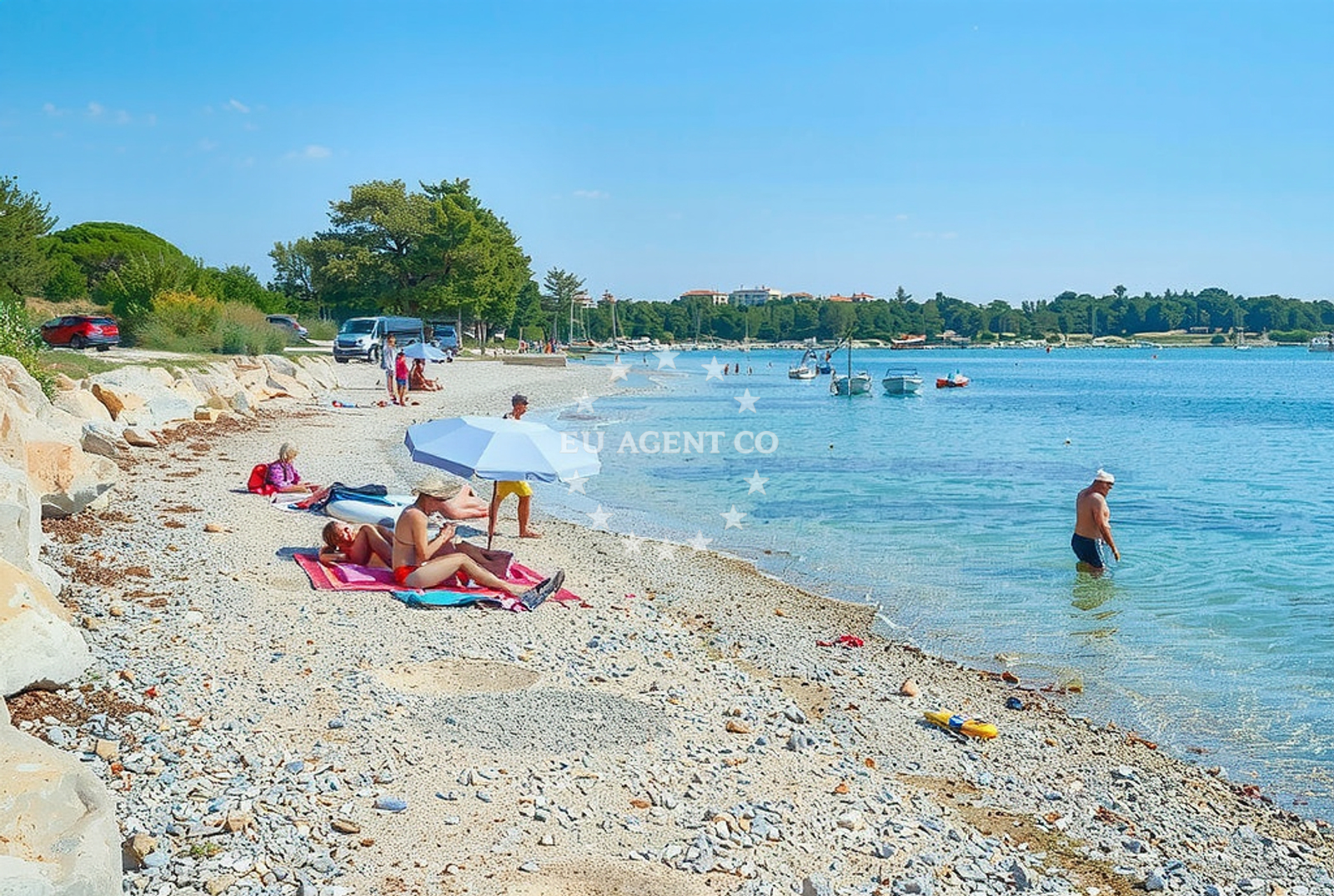 Additional view of Saladinka beach in Podupci 24, Poreč