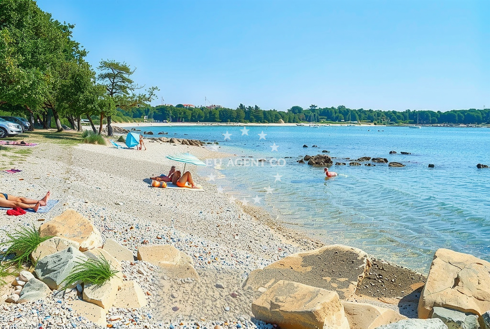 Additional view of Saladinka beach in Podupci 24, Poreč