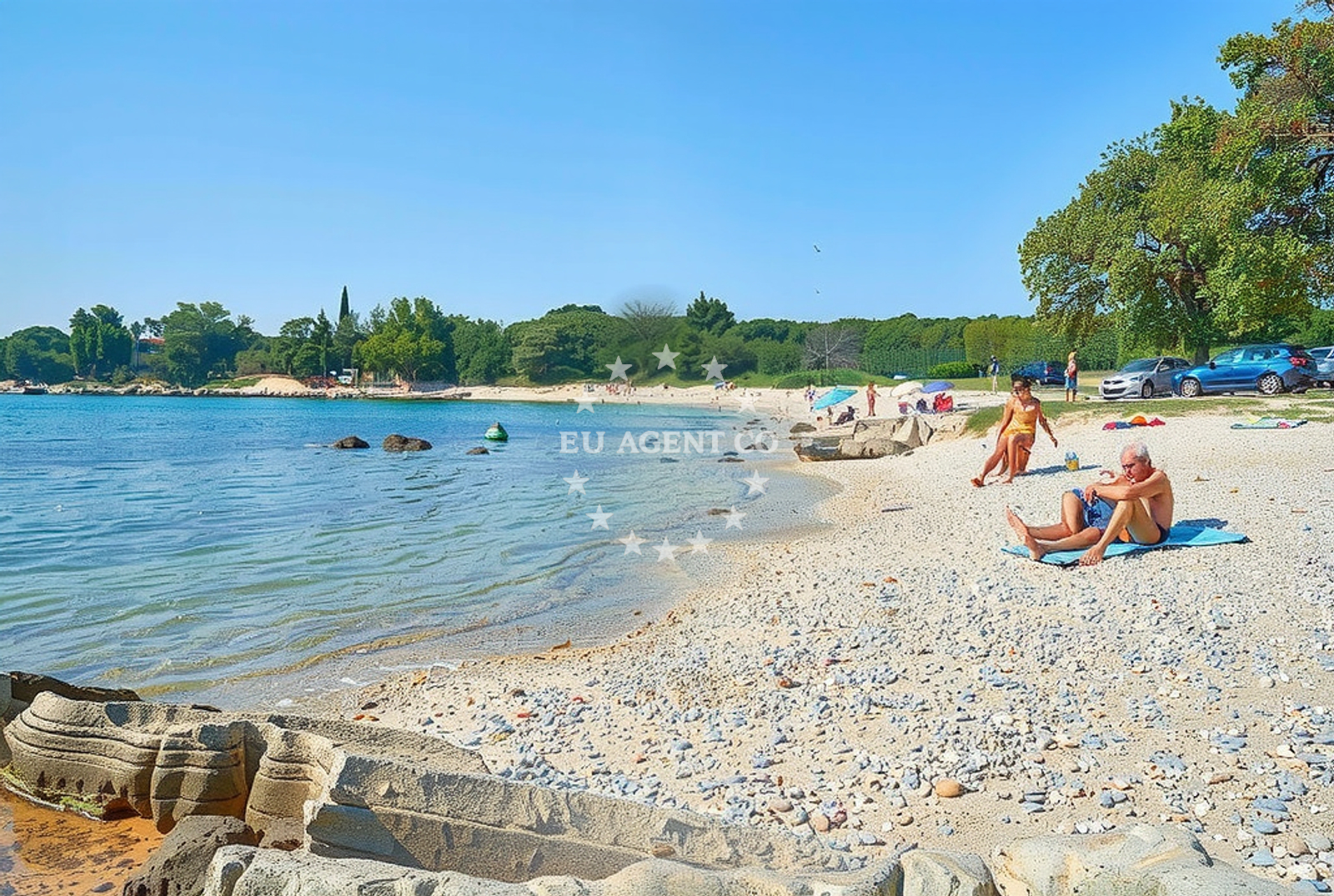 Additional view of Saladinka beach in Podupci 24, Poreč