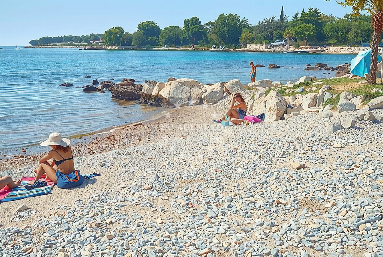 Additional view of Saladinka beach in Podupci 24, Poreč