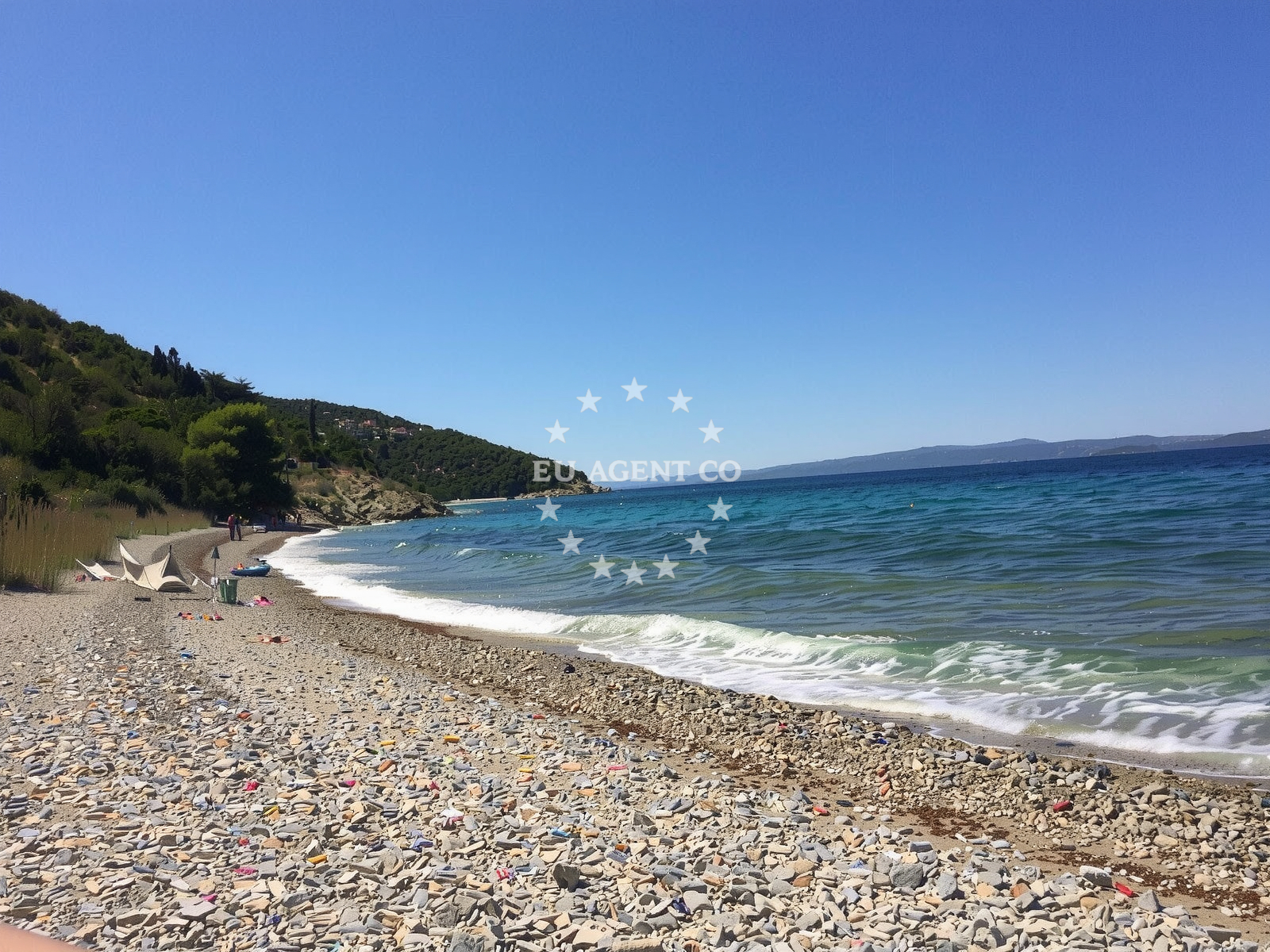 Overview of Salpa beach in Stankovići 26, Orebić