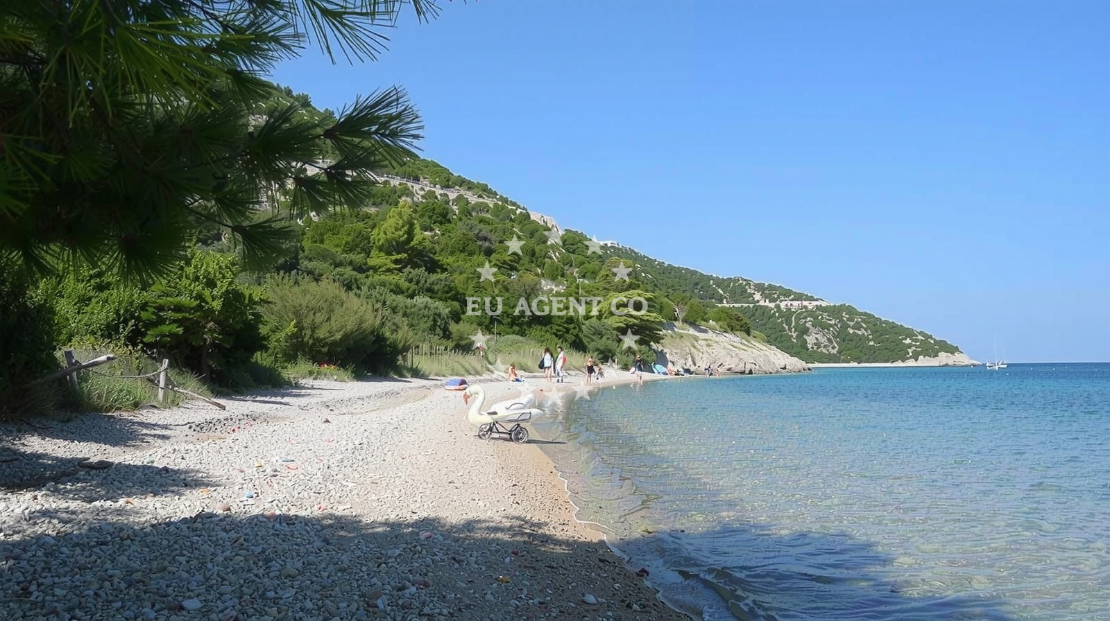 Additional view of Salpa beach in Stankovići 26, Orebić