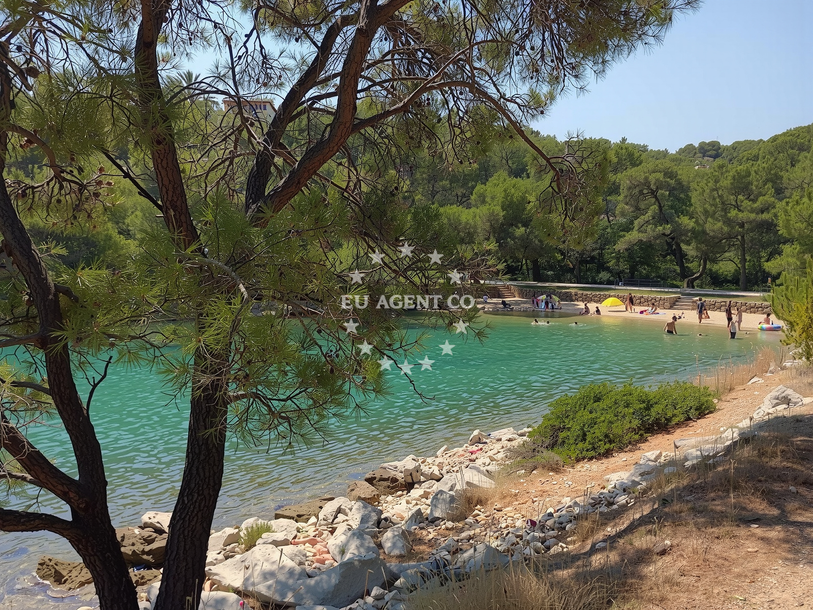 Sea and coastal view of Sandy Beach, Vitarnja in Jelsa 1015B , Jelsa