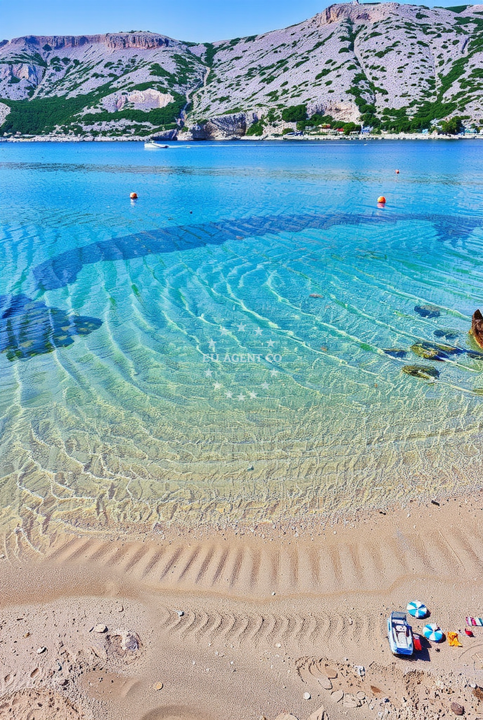 Beach facilities and surroundings at Santos, Barbat na Rabu (Rab) Beach in Santos