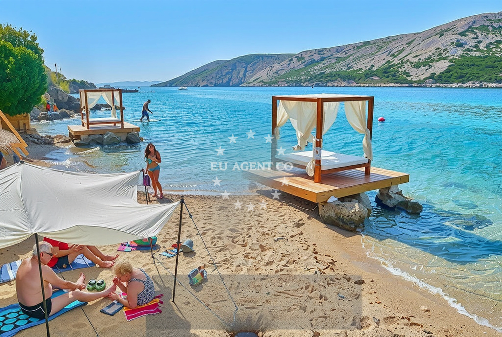 Additional view of Santos, Barbat na Rabu (Rab) Beach in Santos